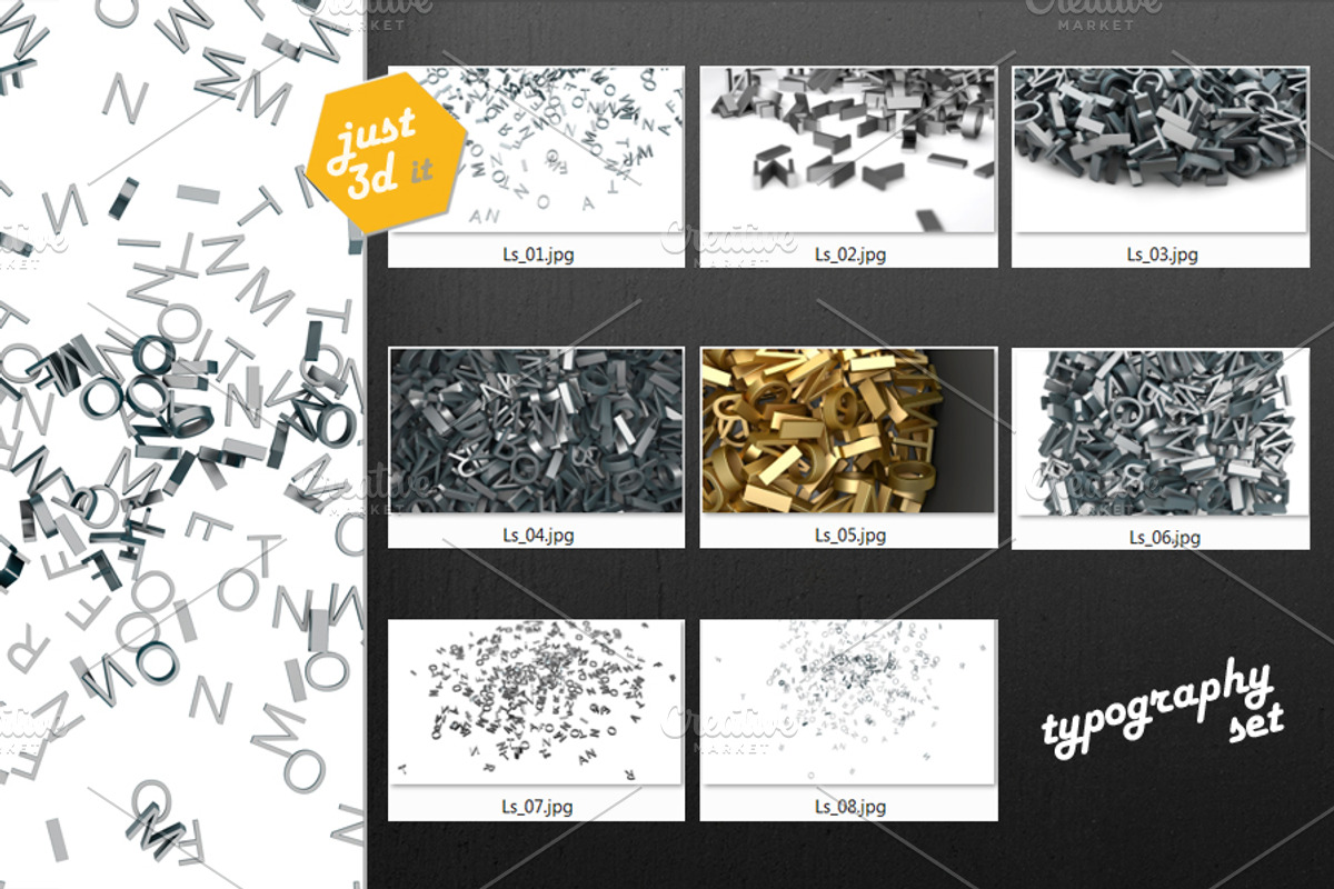 Typographic backgrounds preview 2