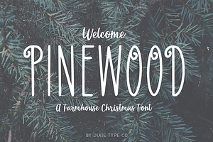 PINEWOOD Farmhouse Christmas Font