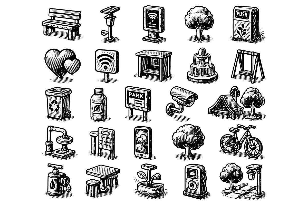 Green Living Eco Icon Set, an Object Graphic by RT Studio (Photo 2 of 4)