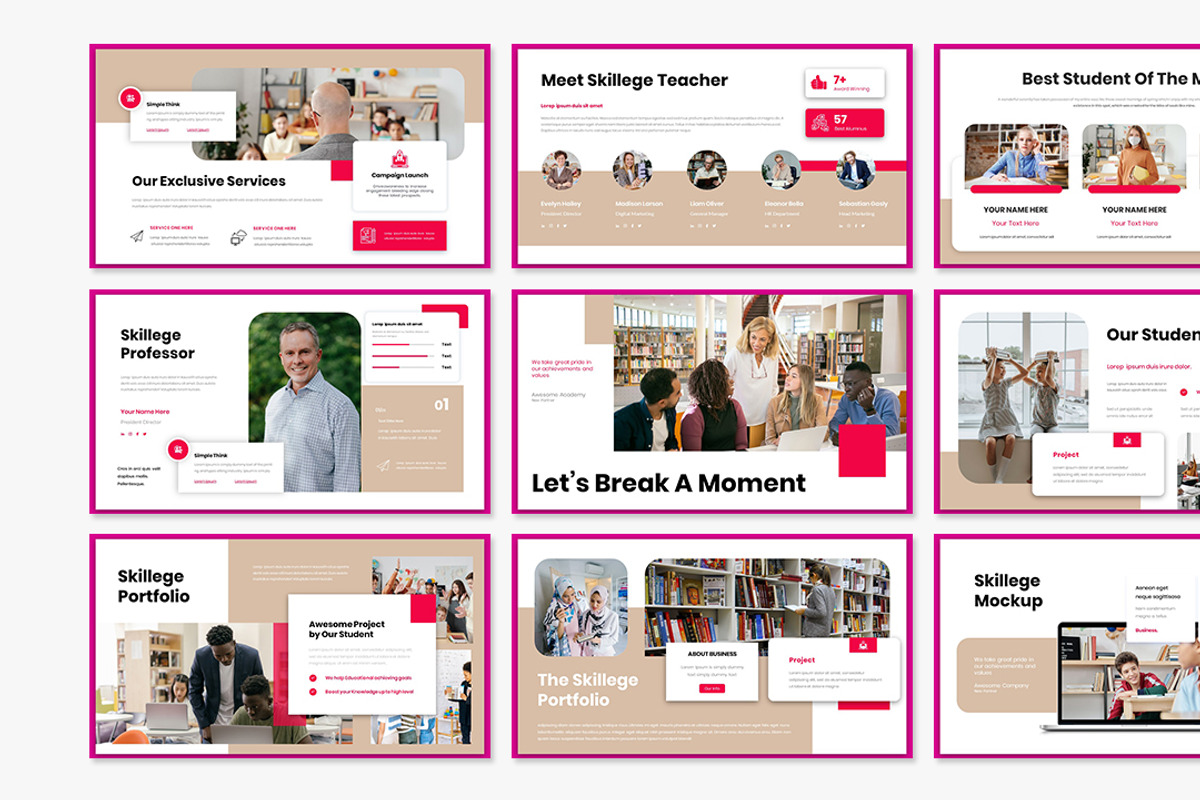 Skillege Presentation Template, a Presentation Template by Analogous Temp (Photo 2 of 4)