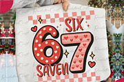 Six Seven Valentine Sublimation PNG, an Illustration by OK Design (Thumbnail 1 of 4)
