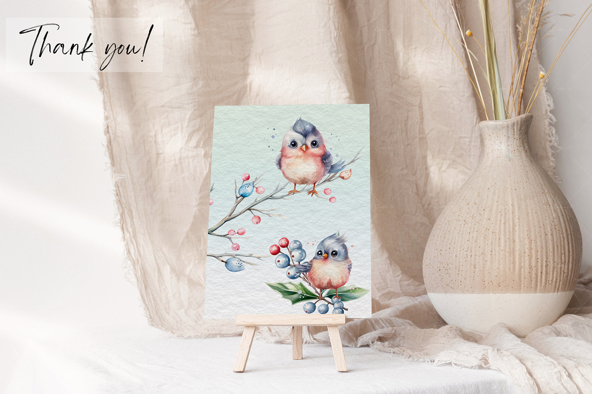 Cute Watercolor Bird | Bird's Nest, an Illustration by Dazzling Art Boutique (Photo 11 of 11)