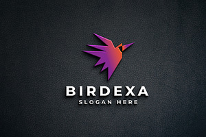 Geometric Bird in Flight Logo, a Branding & Logo Template by Design_Planet
