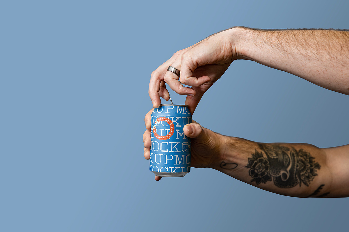Everydays Can Scene Mockup 03, a Cups & Container Mockup by mockstar (Photo 1 of 2)