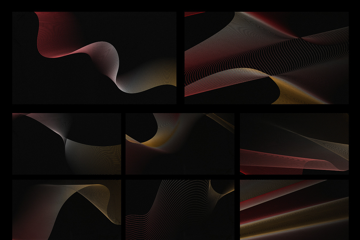 Abstract Lines Background: Red, a Background Graphic by MarkieAnn Creative (Photo 4 of 4)