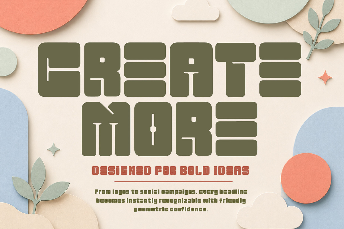 PLUMPIX BOOM - Bold Big Blocks, a Sans Serif Font by HypeWorksCo (Photo 11 of 15)