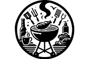 Summer BBQ Grill SVG Set, an Object Graphic by Designer_Momina (Thumbnail 3 of 13)