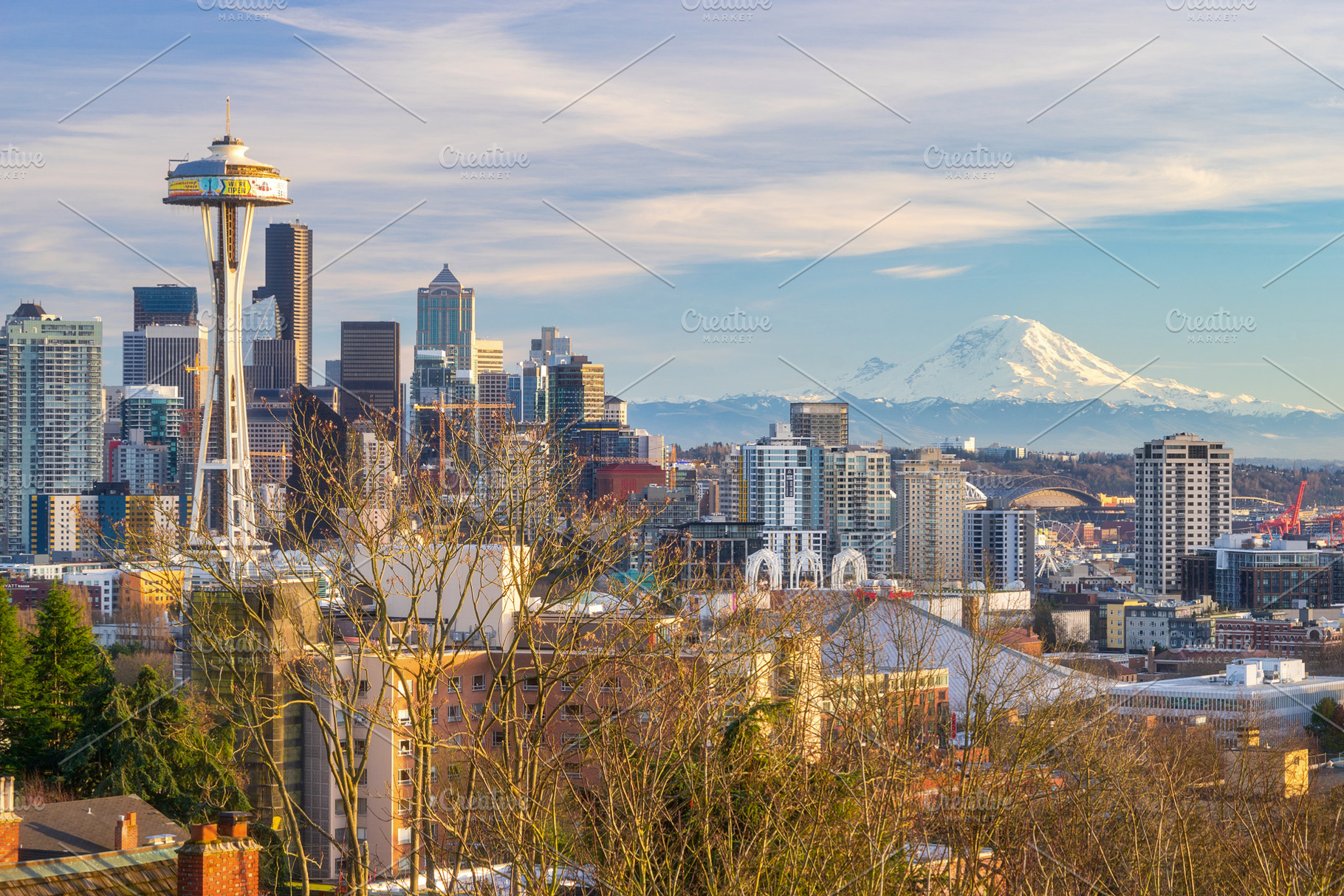 The seattle skyline featuring landscape, architecture, and background, an Architecture Photo by Always Wanderlust