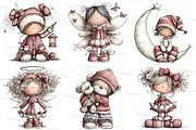 Whimsical Dolls Clipart Bundle, an Illustration by Craft Nest (Thumbnail 7 of 8)