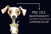 Crazy Dog Clipart PNG, an Illustration by Libby Wishes (Thumbnail 4 of 4)