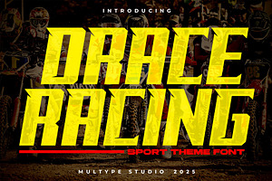 Drace Racing Sport Font