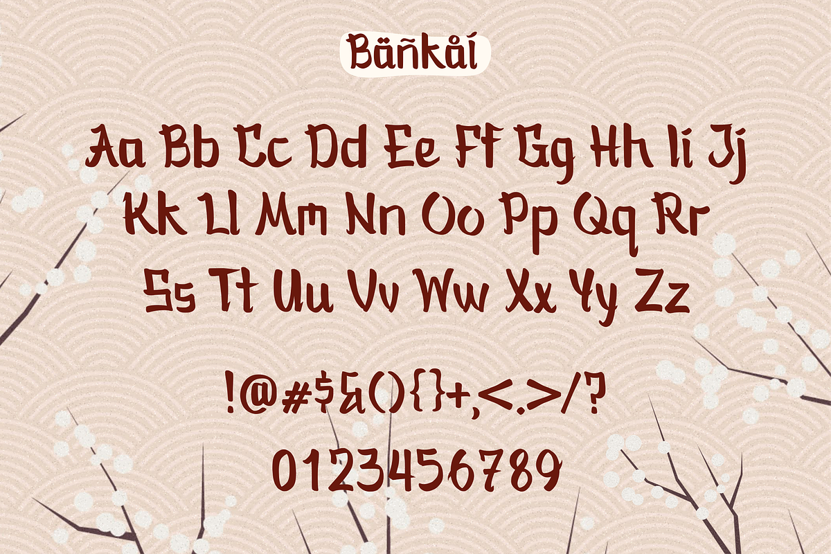 Bankai Font, a Symbol Font by Allouse Studio (Photo 5 of 10)