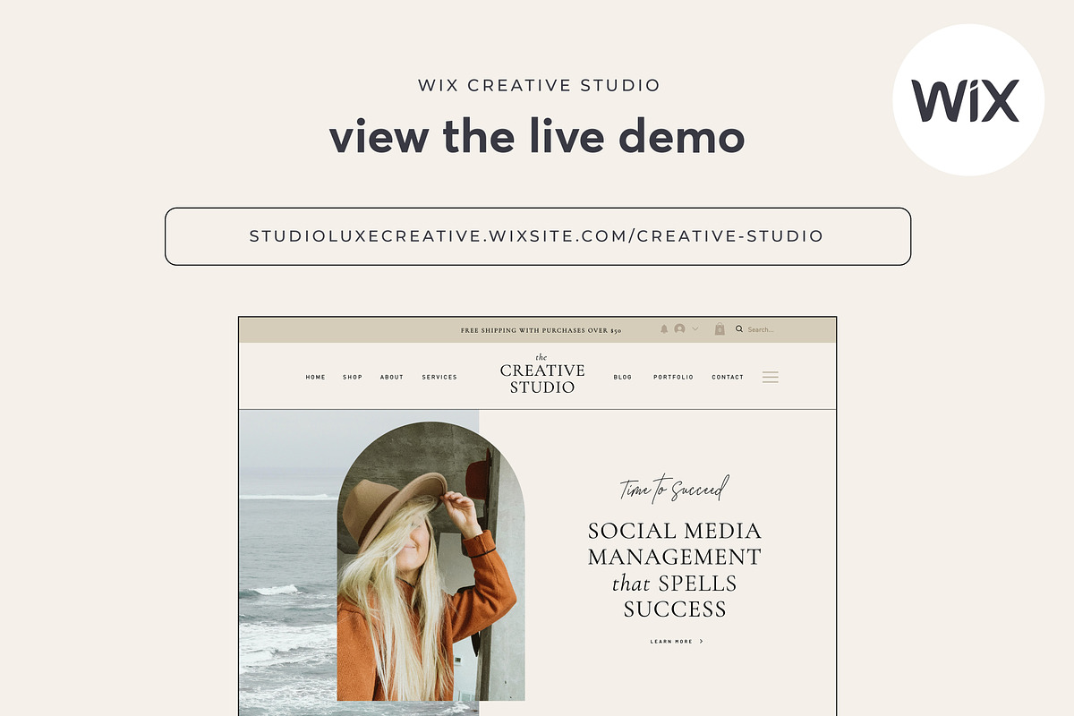 Coaching Wix Website Template, a Wix Template by Studio Luxe Creative (Photo 9 of 12)