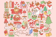 Bookish Christmas Clipart bundle, a Seasonal Illustration by Huxmay (Thumbnail 3 of 6)