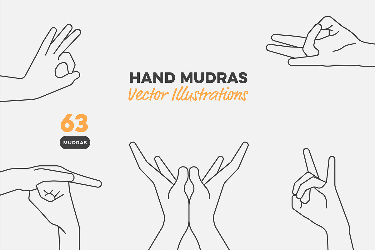 63 Hand Mudras, an Illustration by pkahraman (Photo 1 of 4)