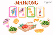 Aperitivo Mahjong Cocktails, a Food Illustration by TheHappyGiftArt (Thumbnail 3 of 10)