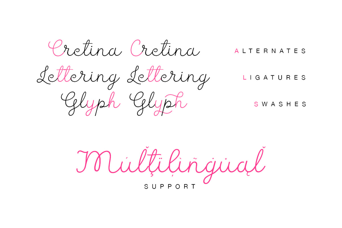 Cretina script preview 6
