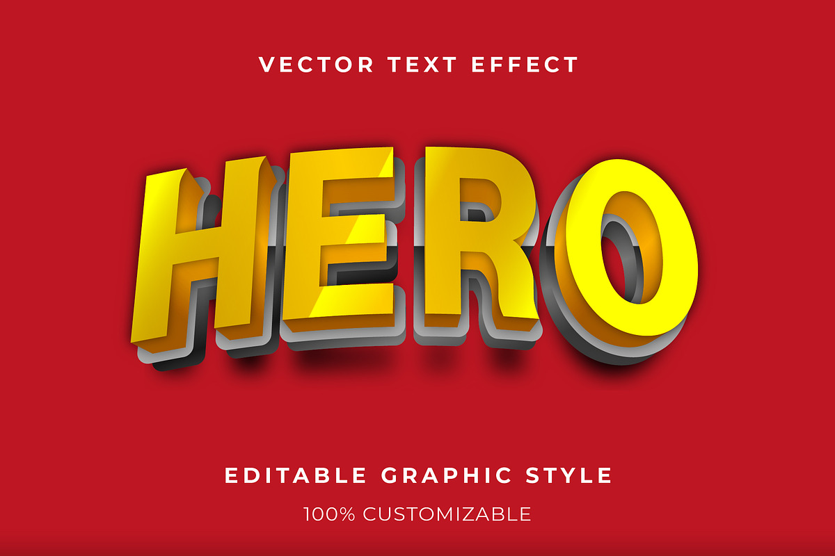 3D Bold Layered Text Effect