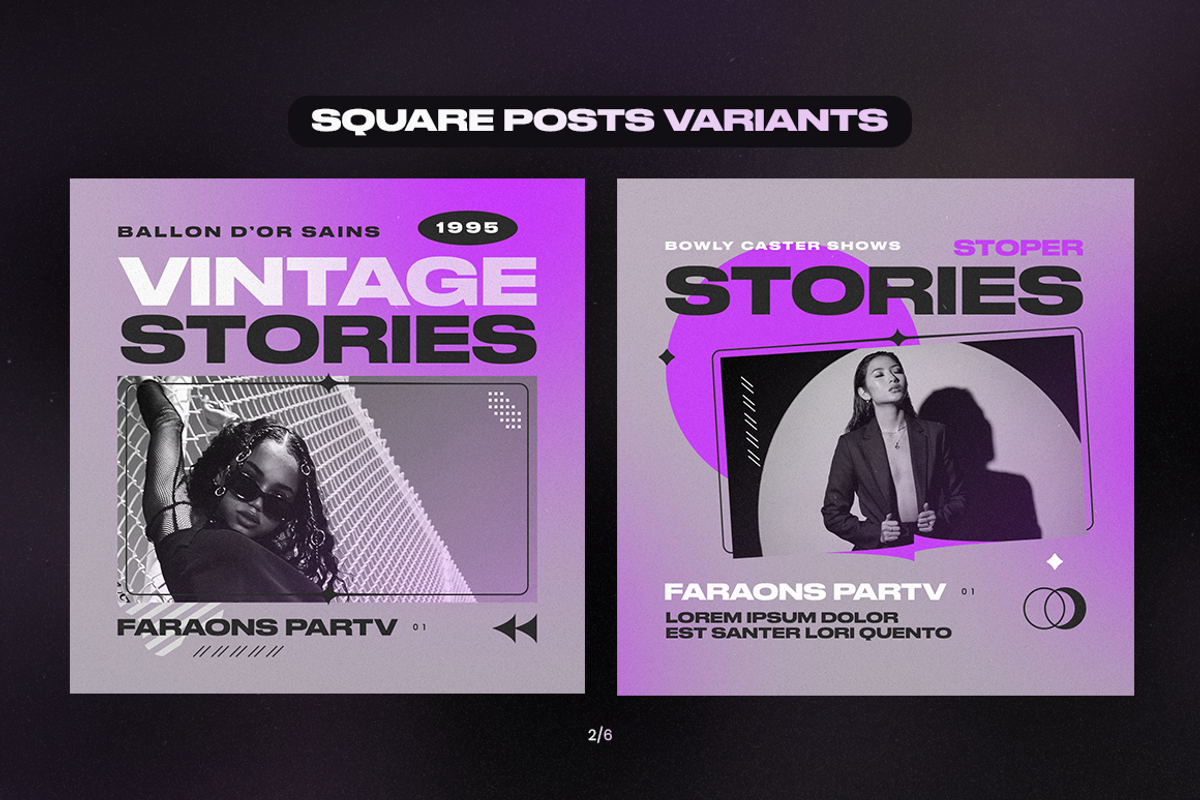 MODERNA Instagram Templates, a Social Media Template by FLYERHIVE (Photo 6 of 9)