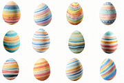 Easter Pastel Eggs Clipart, an Illustration by Designworld (Thumbnail 4 of 5)