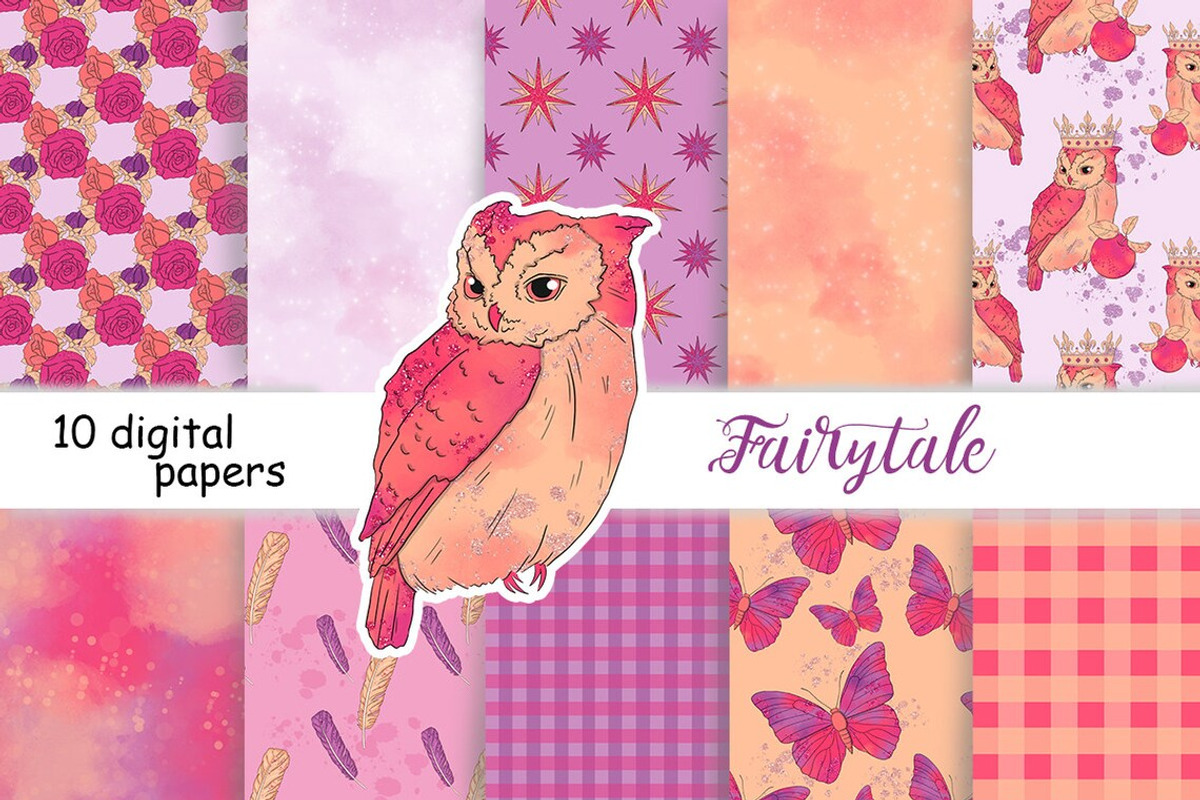 Fairy Tale Pattern, a Pattern Graphic by GlamArtZhanna