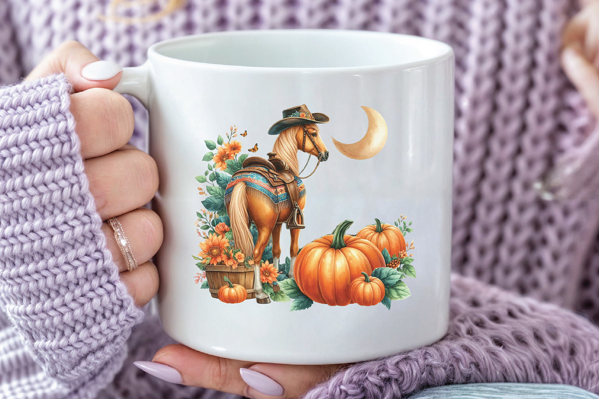 Watercolor Cowboy Autumn Clipart, an Illustration by CraftArtStudio (Photo 5 of 6)
