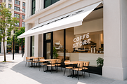 Restaurant Exterior Awning Mockup, an Advertising Mockup by The Rose Project (Thumbnail 1 of 2)