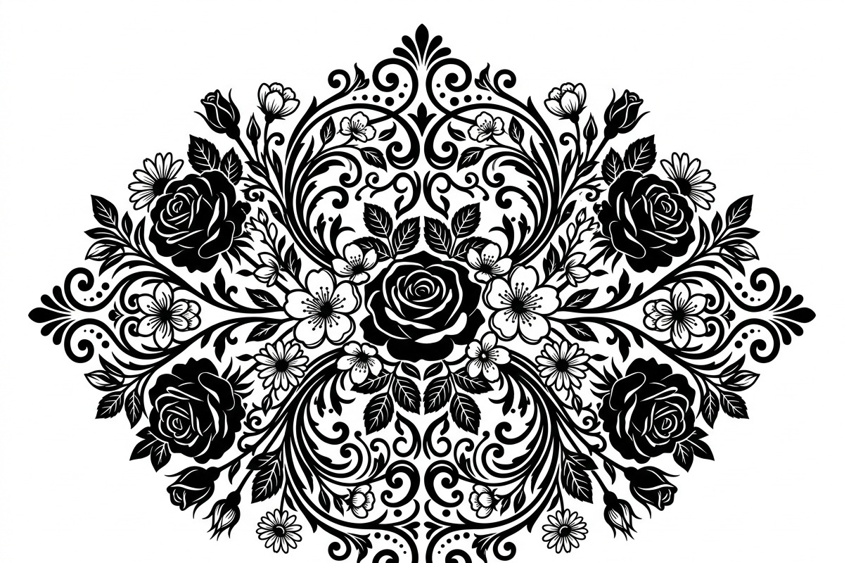 50 Elegant Floral Ornate Silhouette, a Decorative Illustration by Amazin_art (Photo 9 of 30)