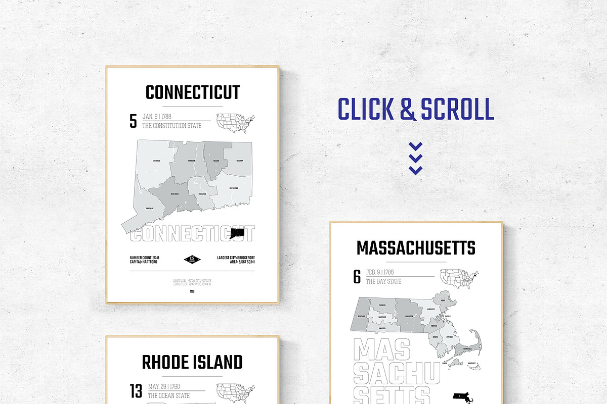 US County Poster set 1