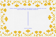 Yellow Otomi Oil Florals, a Texture Graphic by Minky Moo Creations (Thumbnail 9 of 18)