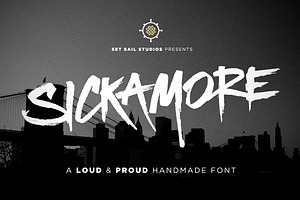 Sickamore, a Script Font by Sam Parrett
