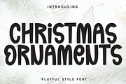 Christmas Ornaments | Script Font, a Script Font by Scratchones (Thumbnail 1 of 8)