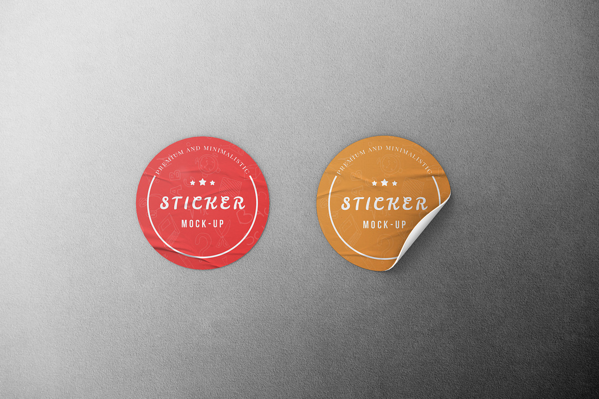 Sticker Mockup, a Product Mockup by ExplicitConcepts