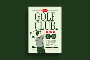 Retro Golf Club Flyer, a Flyer Template by Guuver