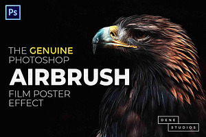 Airbrush Poster Photoshop Action
