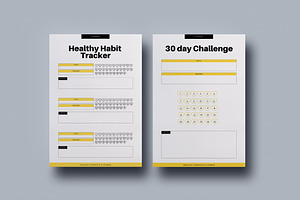 Fitness Planner Kit Canva Template