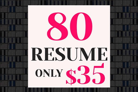 80 A4 Curriculum Vitae Bundle preview 2