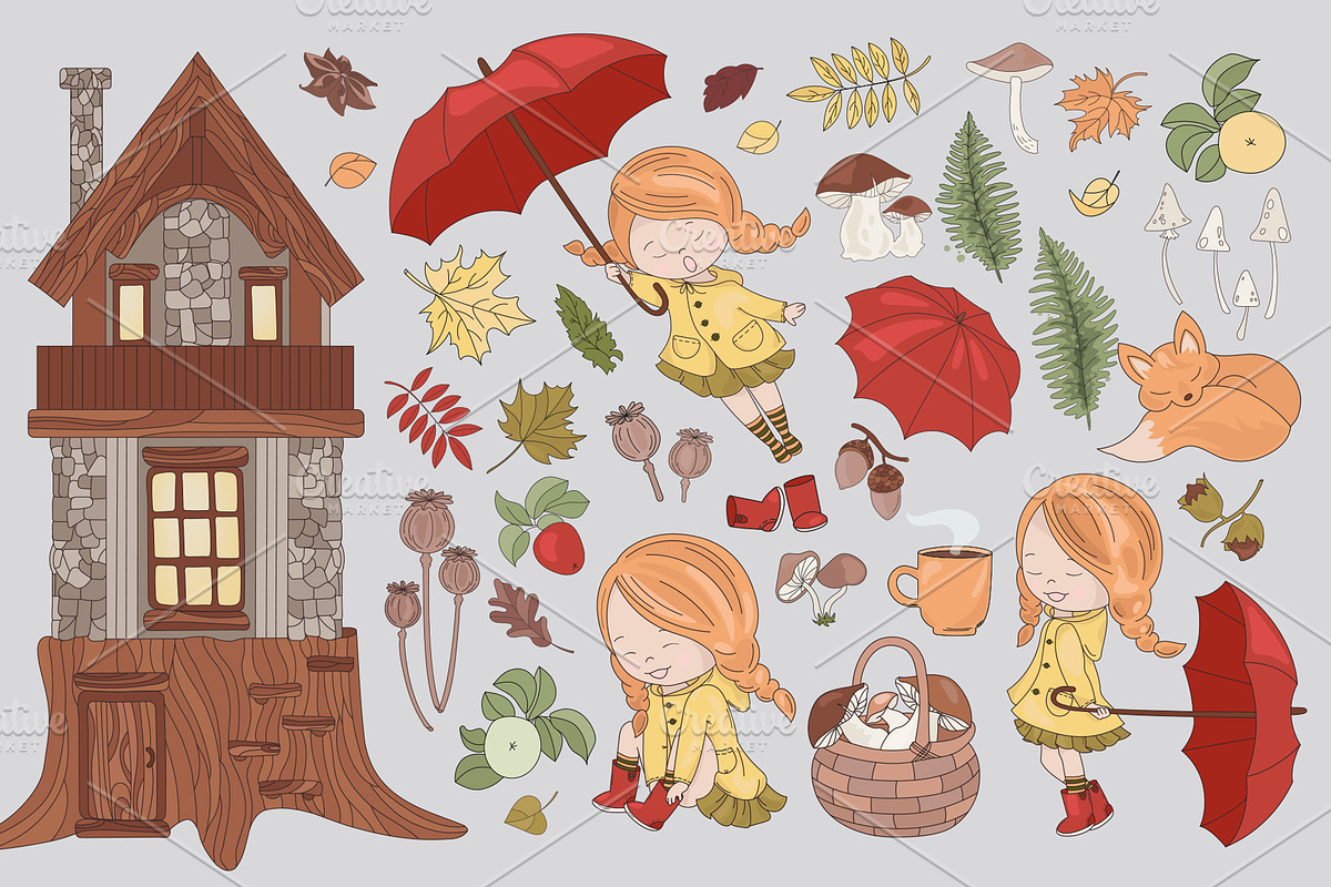 FALL ADVENTURES, an Animal Illustration by FARAWAYKINGDOM (Photo 10 of 11)