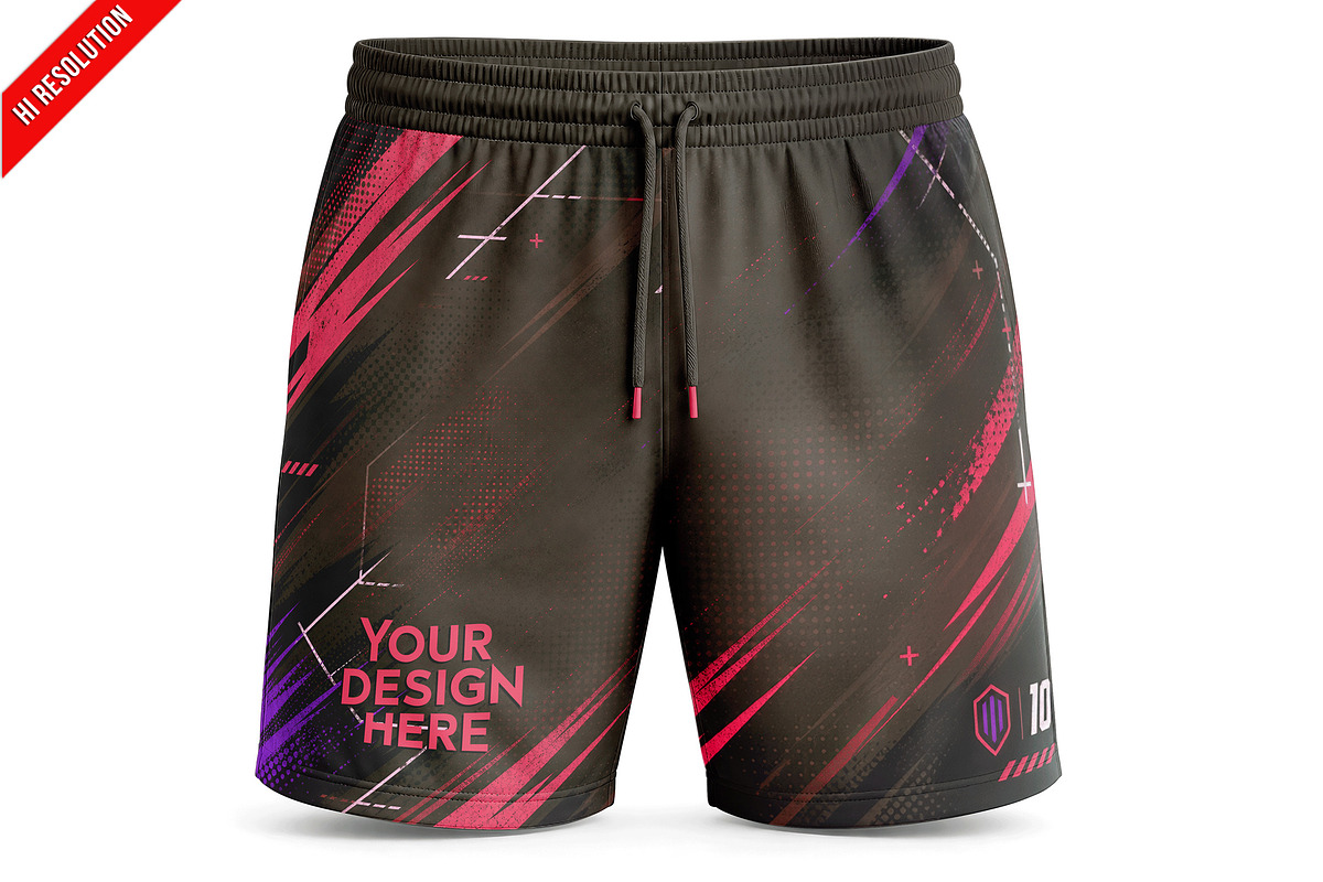 Athletic Shorts Mockup PSD, a Bottom Mockup by Bruno's Shop (Photo 1 of 3)