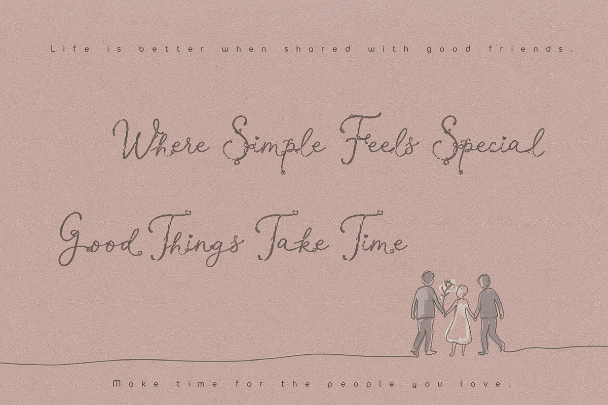 Adorie Halfo - Rustic Simple Script, a Script Font by HypeWorksCo (Photo 4 of 15)