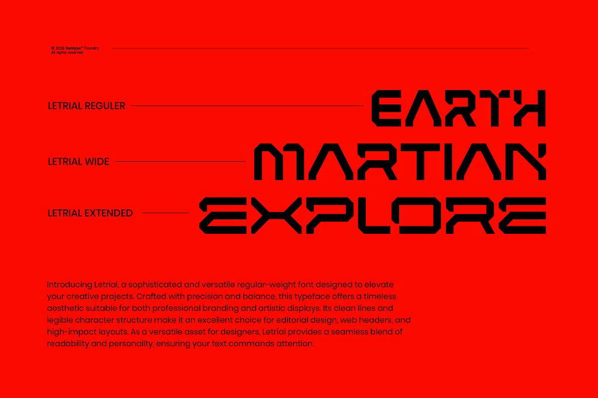 LETRIAL Square Industrial Font, a Sans Serif Font by sentype (Photo 2 of 9)