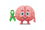 Multiple Sclerosis Awareness Brain, a Person Illustration by Designer_Momina (Thumbnail 6 of 16)