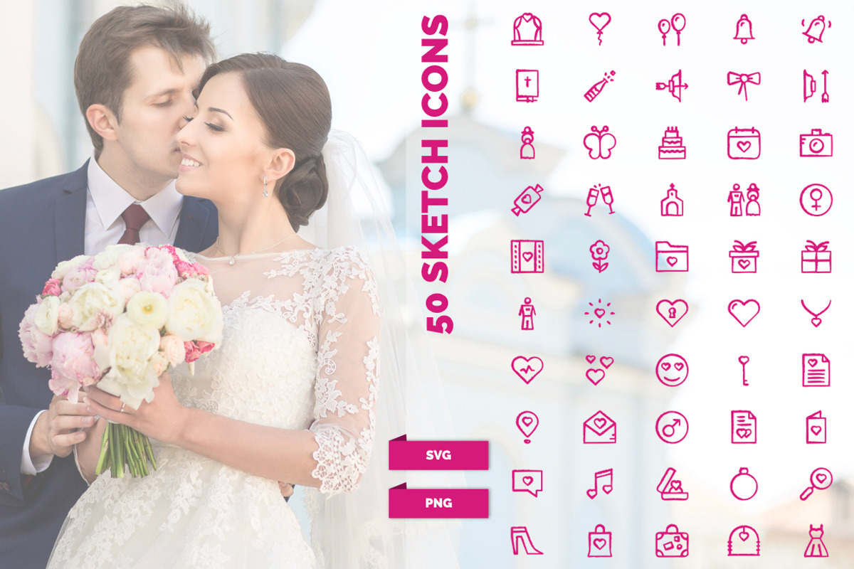 Premium Wedding Icon Set – 3 styles, an Icon by IconUncle (Photo 3 of 4)