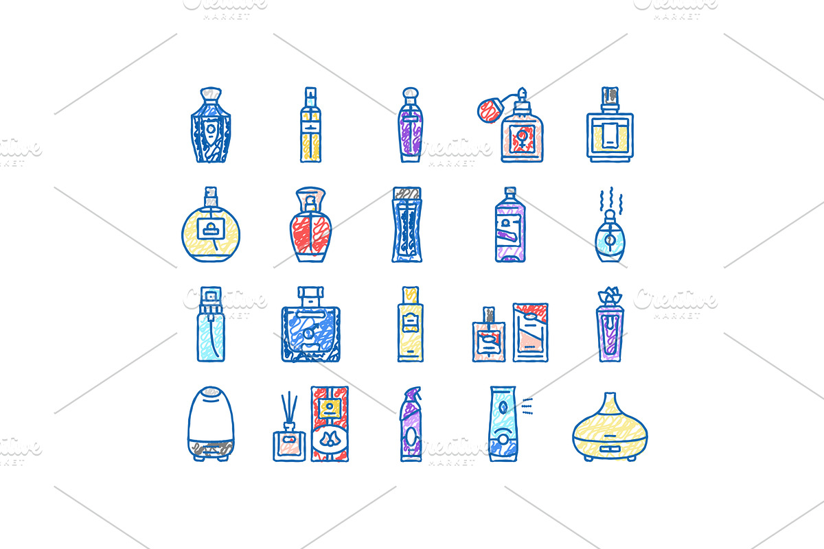 fragrance bottle perfume cosmetic, an Object Illustration by pikepicture