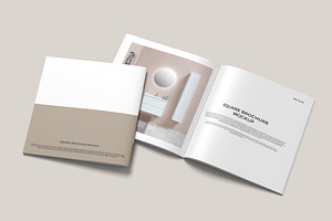 Square Brochure Catalog Mockup