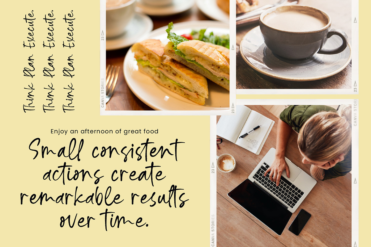 Shadow Path Rough Handwritten Font, a Script Font by Letterena Studios Script (Photo 6 of 10)