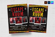 Escape Room Flyer Template, a Flyer Template by BrandPacks (Thumbnail 1 of 5)