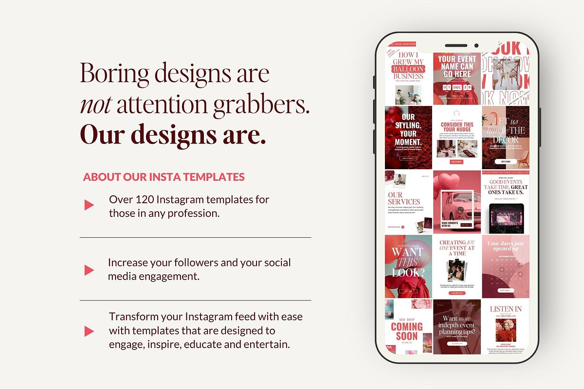 Event Planner Instagram Templates, a Social Media Template by InkBlue Templates (Photo 9 of 10)