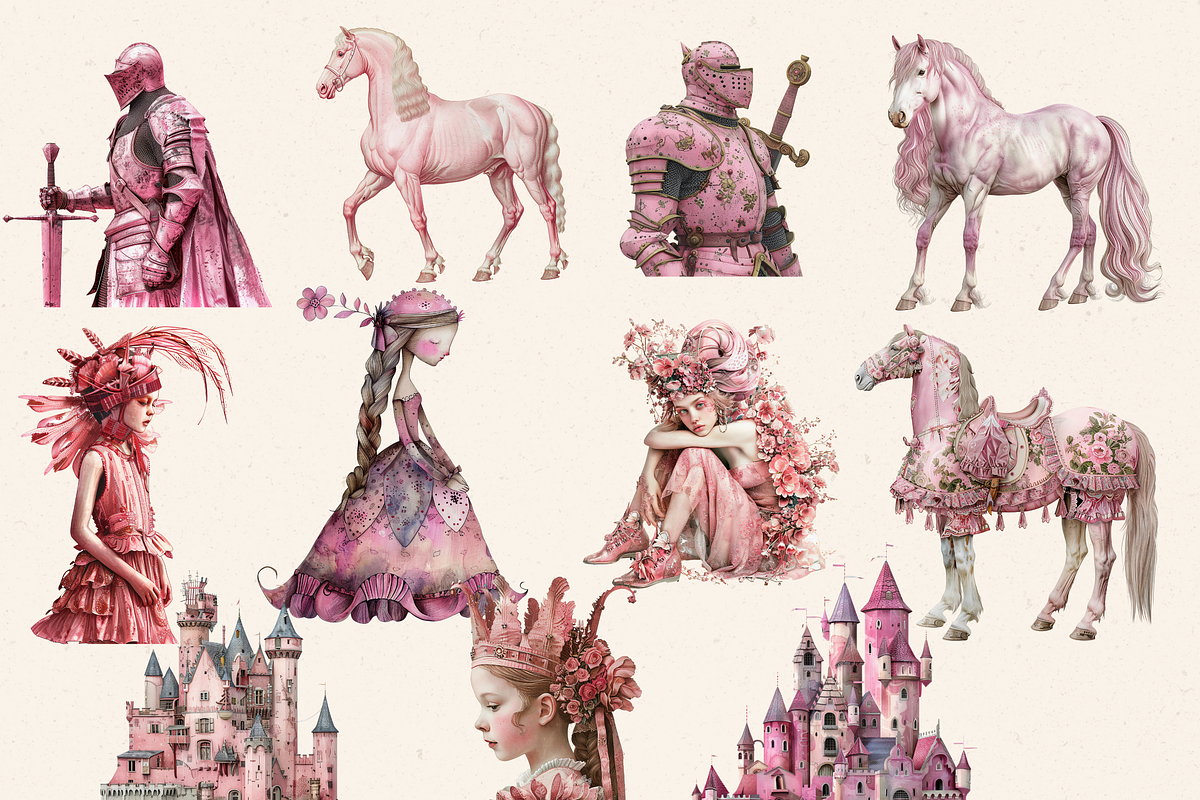 PINK KINGDOM CLIPART PACK, a Person Illustration by Daring Digies (Photo 4 of 10)
