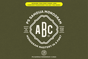 3 Letter Monogram Maker - PS Samdua, a Sans Serif Font by Para-Scope Design (Thumbnail 8 of 8)